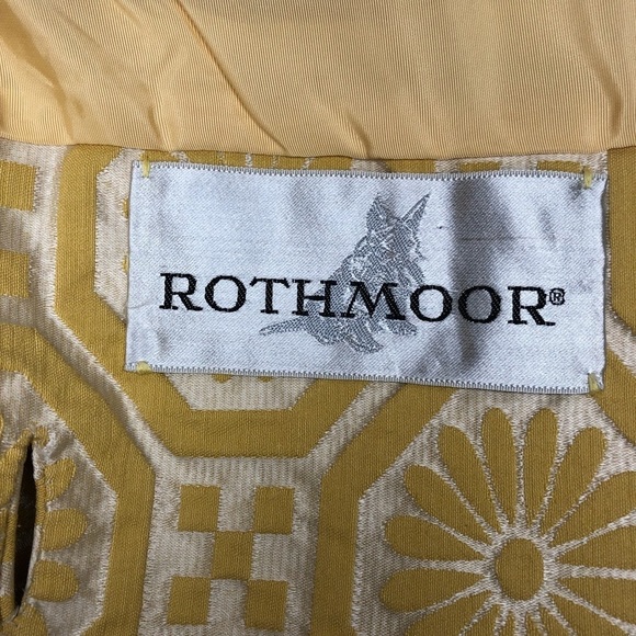 Vintage Rothmoor Coat Gold Full Length Button Down Fully Lined Winter Overcoat - Picture 13 of 17